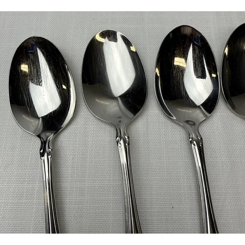 Oneida‎ Plantation Soup Spoons X9 Stainless Steel Community Flatware